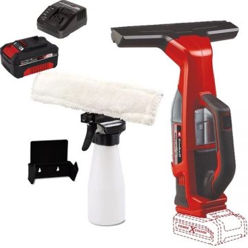 Einhell  BRILLIANTO PXC + Starter Kit - Aspirator pentru geamuri 280 mm 0.1 l accesorii + Set 1 acumulator si incarcator Li-Ion 18 V 4 Ah