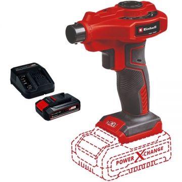 Einhell  CE-AP 18 Li PXC + Starter Kit - Pompa pentru aer 0.053 bar + Set 1 acumulator si incarcator Li-Ion 18 V 2.5 Ah