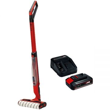 Einhell  CLEANEXXO PXC + Starter Kit - Aparat de curatat podele dure + Set 1 acumulator si incarcator Li-Ion 18 V 2.5 Ah