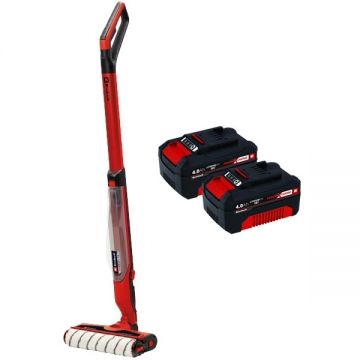 Einhell  CLEANEXXO PXC + Twinpack - Aparat de curatat podele dure + Set 2 acumulatori Li-Ion 18 V 4 Ah