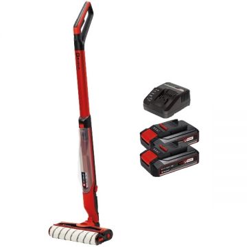 Einhell  CLEANEXXO PXC + Twinpack CB + 4514095 - Aparat de curatat podele dure + Set 2 acumulatori si incarcator Li-Ion 18 V 2.5 Ah