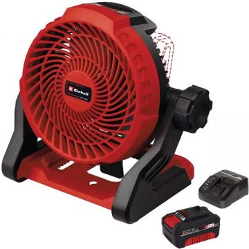 Einhell  GE-CF 18/2200 Li PXC + Starter Kit - Ventilator 3 trepte + Set 1 acumulator si incarcator Li-Ion 18 V 4 Ah