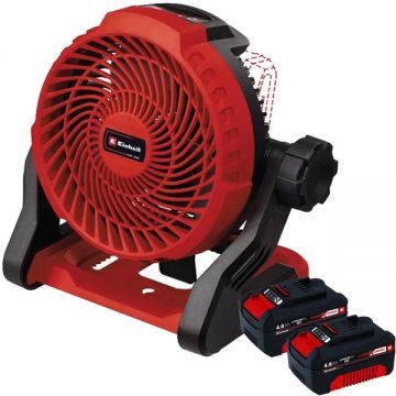 Einhell  GE-CF 18/2200 Li PXC + Twinpack - Ventilator 3 trepte + Set 2 acumulatori Li-Ion 18 V 4 Ah