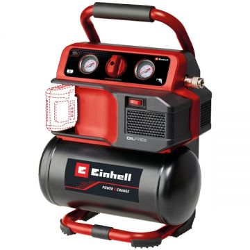 Einhell  TE-AC 18/75 Li OF PXC - Compresor fara acumulatori si incarcator Li-Ion 18 V - Ah 75 l/min 8 bar