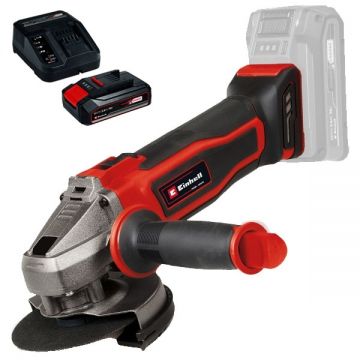 Einhell  TE-AG 18/115-2 Li PXC + Starter Kit - Polizor unghiular 115 mm + Set 1 acumulator si incarcator Li-Ion 18 V 2.5 Ah
