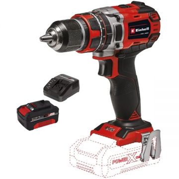 Einhell  TE-CD 18/50 Li-i BL PXC + Starter Kit - Masina de gaurit si insurubat cu percutie 50 Nm + Set 1 acumulator si incarcator Li-Ion 18 V 4 Ah