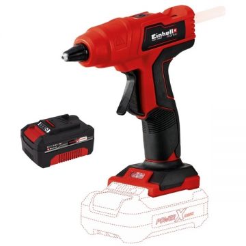 Einhell  TE-CG 18 Li PXC - Pistol de lipit cu bagheta siliconica 11  mm 170 grade C + Acumulator Li-Ion 18 V 4 Ah