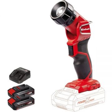 Einhell  TE-CL 18 Li H PXC + Twinpack CB + 4514095 - Lampa + Set 2 acumulatori si incarcator Li-Ion 18 V 2.5 Ah