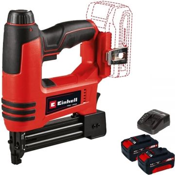 Einhell  TE-CN 18 Li PXC + Twinpack + 4514095 - Capsator 5.7 mm + Set 2 acumulatori si incarcator Li-Ion 18 V 4 Ah