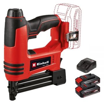 Einhell  TE-CN 18 Li PXC + Twinpack CB + 4514095 - Capsator 5.7 mm + Set 2 acumulatori si incarcator Li-Ion 18 V 2.5 Ah