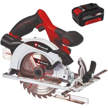 Einhell  TE-CS 18/165-1  Li PXC - Fierastrau circular 165x20x1.6 mm + Acumulator Li-Ion 18 V 4 Ah