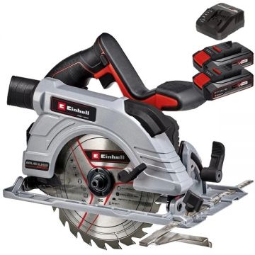 Einhell  TE-CS 18/190 Li BL SE PXC + Twinpack CB + 4514095 - Fierastrau circular 190x20 mm + Set 2 acumulatori si incarcator Li-Ion 18 V 2.5 Ah