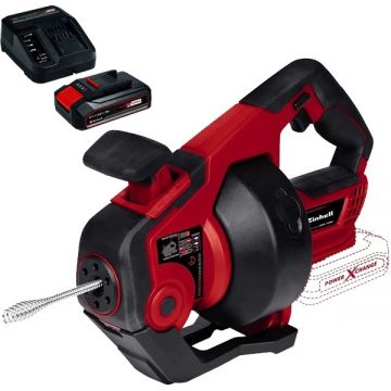 Einhell  TE-DA 18/760 Li PXC + Starter Kit - Aparat de desfundat tevi 16-55 mm + Set 1 acumulator si incarcator Li-Ion 18 V 2.5 Ah