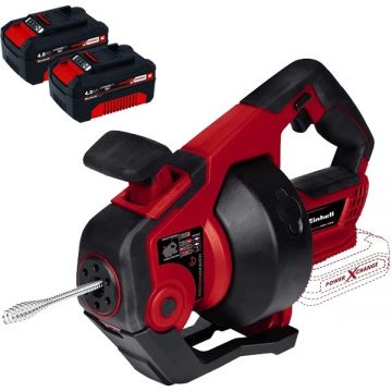 Einhell  TE-DA 18/760 Li PXC + Twinpack - Aparat de desfundat tevi 16-55 mm + Set 2 acumulatori Li-Ion 18 V 4 Ah