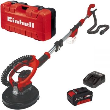 Einhell  TE-DW 18/225 Li BL PXC + Starter Kit - Slefuitor pentru pereti + Set 1 acumulator si incarcator Li-Ion 18 V 4 Ah