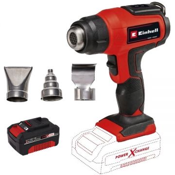 Einhell  TE-HA 18 Li PXC - Suflanta cu aer cald 550 grade C 200 l/min accesorii + Acumulator Li-Ion 18 V 4 Ah