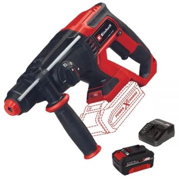 Einhell  TE-HD 18/20 Li PXC + Starter Kit - Rotopercutor SDS-Plus 1.8 J + Set 1 acumulator si incarcator Li-Ion 18 V 4 Ah
