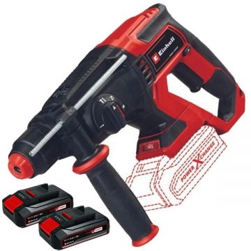 Einhell  TE-HD 18/20 Li PXC + Twinpack CB - Rotopercutor SDS-Plus 1.8 J + Set 2 acumulatori Li-Ion 18 V 2.5 Ah