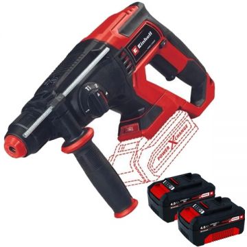 Einhell  TE-HD 18/20 Li PXC + Twinpack - Rotopercutor SDS-Plus 1.8 J + Set 2 acumulatori Li-Ion 18 V 4 Ah