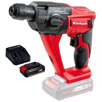 Einhell  TE-HD 18 Li PXC + Starter Kit - Rotopercutor SDS-Plus 1.2 J + Set 1 acumulator si incarcator Li-Ion 18 V 2.5 Ah