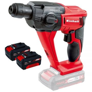 Einhell  TE-HD 18 Li PXC + Twinpack - Rotopercutor SDS-Plus 1.2 J + Set 2 acumulatori Li-Ion 18 V 4 Ah