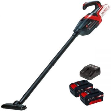 Einhell  TE-HV 18/06 Li PXC + Twinpack + 4514095 - Aspirator 72 mbar + Set 2 acumulatori si incarcator Li-Ion 18 V 4 Ah