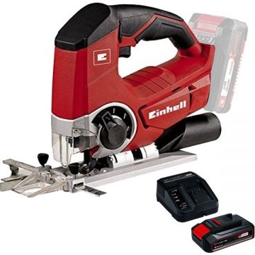 Einhell  TE-JS 18 Li PXC + Starter Kit - Fierastrau pendular + Set 1 acumulator si incarcator Li-Ion 18 V 2.5 Ah