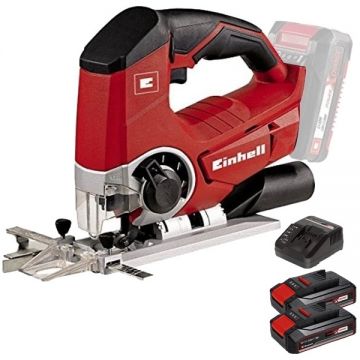 Einhell  TE-JS 18 Li PXC + Twinpack CB + 4514095 - Fierastrau pendular + Set 2 acumulatori si incarcator Li-Ion 18 V 2.5 Ah