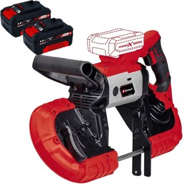 Einhell  TE-MB 18/127 Li PXC + Twinpack - Fierastrau cu banda 13x1141 mm + Set 2 acumulatori Li-Ion 18 V 4 Ah