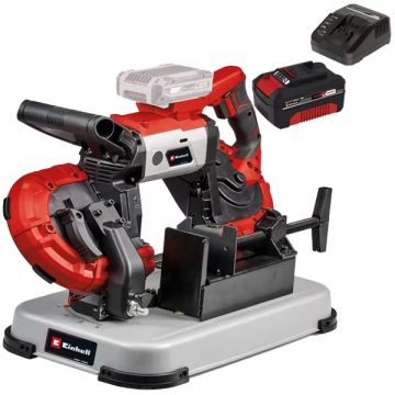 Einhell  TE-MB 18/127 U Li PXC + Starter Kit - Fierastrau cu banda 1141x13x0.65 mm + Set 1 acumulator si incarcator Li-Ion 18 V 4 Ah