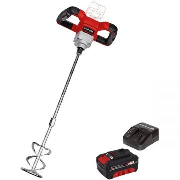 Einhell  TE-MX 18 Li PXC + Starter Kit - Masina de amestecat 100 mm + Set 1 acumulator si incarcator Li-Ion 18 V 4 Ah