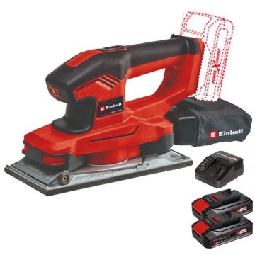Einhell  TE-OS 18/230 Li PXC + Twinpack CB + 4514095 - Slefuitor cu vibratii 230x115 mm + Set 2 acumulatori si incarcator Li-Ion 18 V 2.5 Ah