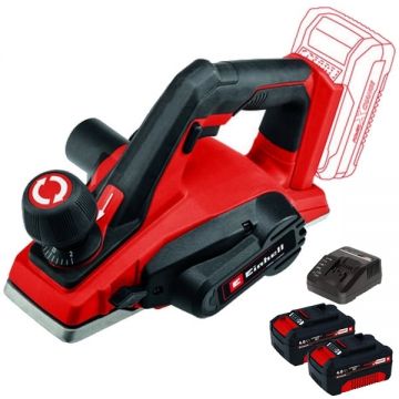 Einhell  TE-PL 18/82 Li PXC + Twinpack + 4514095 - Rindea 82 mm + Set 2 acumulatori si incarcator Li-Ion 18 V 4 Ah
