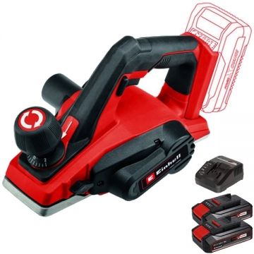 Einhell  TE-PL 18/82 Li PXC + Twinpack CB + 4514095 - Rindea 82 mm + Set 2 acumulatori si incarcator Li-Ion 18 V 2.5 Ah