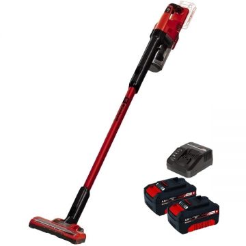 Einhell  TE-SV 18 Li PXC + Twinpack + 4514095 - Aspirator 100 mbar + Set 2 acumulatori si incarcator Li-Ion 18 V 4 Ah