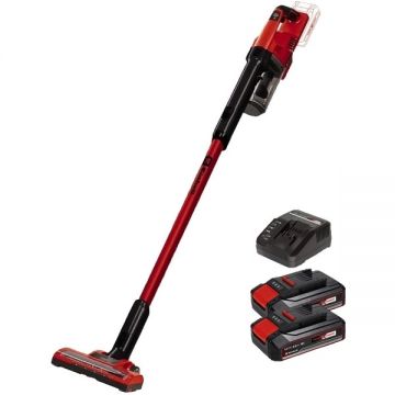 Einhell  TE-SV 18 Li PXC + Twinpack CB + 4514095 - Aspirator 100 mbar + Set 2 acumulatori si incarcator Li-Ion 18 V 2.5 Ah