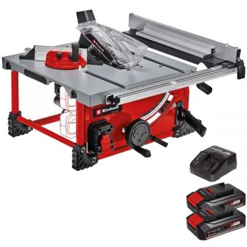 Einhell  TE-TS 36/210 Li PXC + Twinpack CB + 4514095 - Fierastrau circular de masa 210x30 mm + Set 2 acumulatori si incarcator Li-Ion 18 V 2.5 Ah