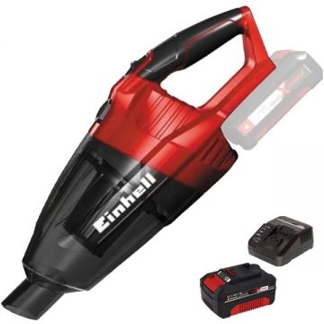 Einhell  TE-VC 18 Li PXC + Starter Kit - Aspirator 42 mbar + Set 1 acumulator si incarcator Li-Ion 18 V 4 Ah