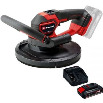 Einhell  TP-DWS 18/225 Li BL PXC + Starter Kit - Slefuitor pentru pereti motor fara perii + Set 1 acumulator si incarcator Li-Ion 18 V 2.5 Ah