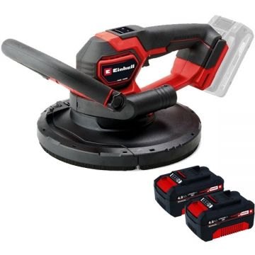 Einhell  TP-DWS 18/225 Li BL PXC + Twinpack - Slefuitor pentru pereti + Set 2 acumulatori Li-Ion 18 V 4 Ah