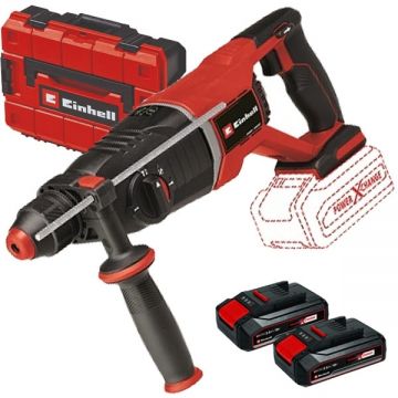 Einhell  TP-HD 18/26 D Li BL PXC + Twinpack CB - Rotopercutor SDS-Plus 2.6 J valiza speciala + Set 2 acumulatori Li-Ion 18 V 2.5 Ah