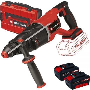 Einhell  TP-HD 18/26 D Li BL PXC + Twinpack - Rotopercutor SDS-Plus 2.6 J valiza speciala + Set 2 acumulatori Li-Ion 18 V 4 Ah