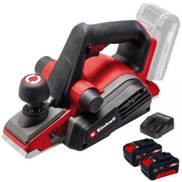 Einhell  TP-PL 18/3 Li BL PXC + Twinpack + 4514095 - Rindea 82 mm + Set 2 acumulatori si incarcator Li-Ion 18 V 4 Ah