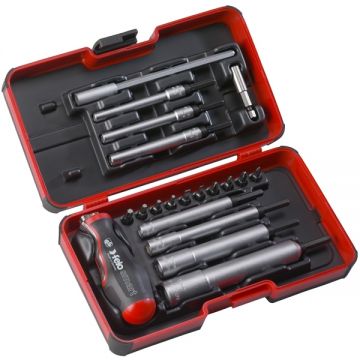 Felo  SMART Engineer M-TEC - Set capete de insurubare si chei tubulare mixt 20 bucati prelungitor insurubare surubelnita hexagonala