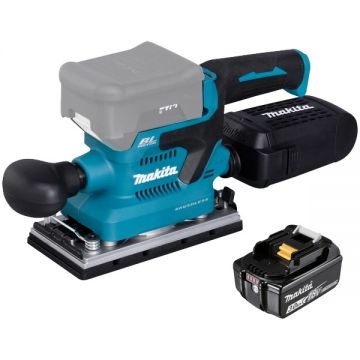 Makita  DBO381ZU + BL1830B - Slefuitor cu vibratii 93x185 mm + Acumulator Li-Ion 18 V 3 Ah