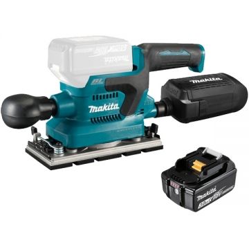 Makita  DBO382Z + BL1830B - Slefuitor cu vibratii 93x185 mm + Acumulator Li-Ion 18 V 3 Ah