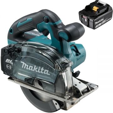Makita  DCS553Z + BL1830B - Debitator metale 150x20  mm + Acumulator Li-Ion 18 V 3 Ah