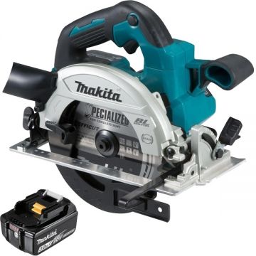 Makita  DHS660Z + BL1830B - Fierastrau circular 165x20 mm + Acumulator Li-Ion 18 V 3 Ah