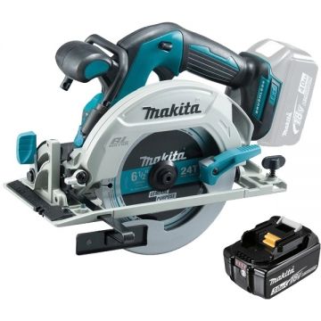 Makita  DHS680Z + BL1830B - Fierastrau circular 165x20 mm + Acumulator Li-Ion 18 V 3 Ah