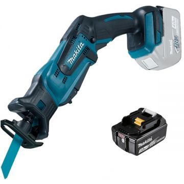 Makita  DJR183Z + BL1830B - Fierastrau sabie 13 mm + Acumulator Li-Ion 18 V 3 Ah